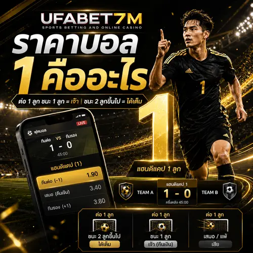 ราคาบอล 1 คืออะไร อ่านแต้มต่อให้เข้าใจ พร้อมเงื่อนไขได้เต็มเสียเต็ม