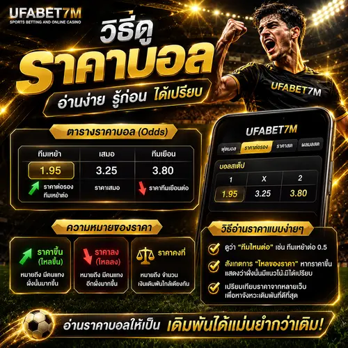 วิธีดูราคาบอล เจาะลึกอัตราต่อรอง ตารางค่าน้ำ